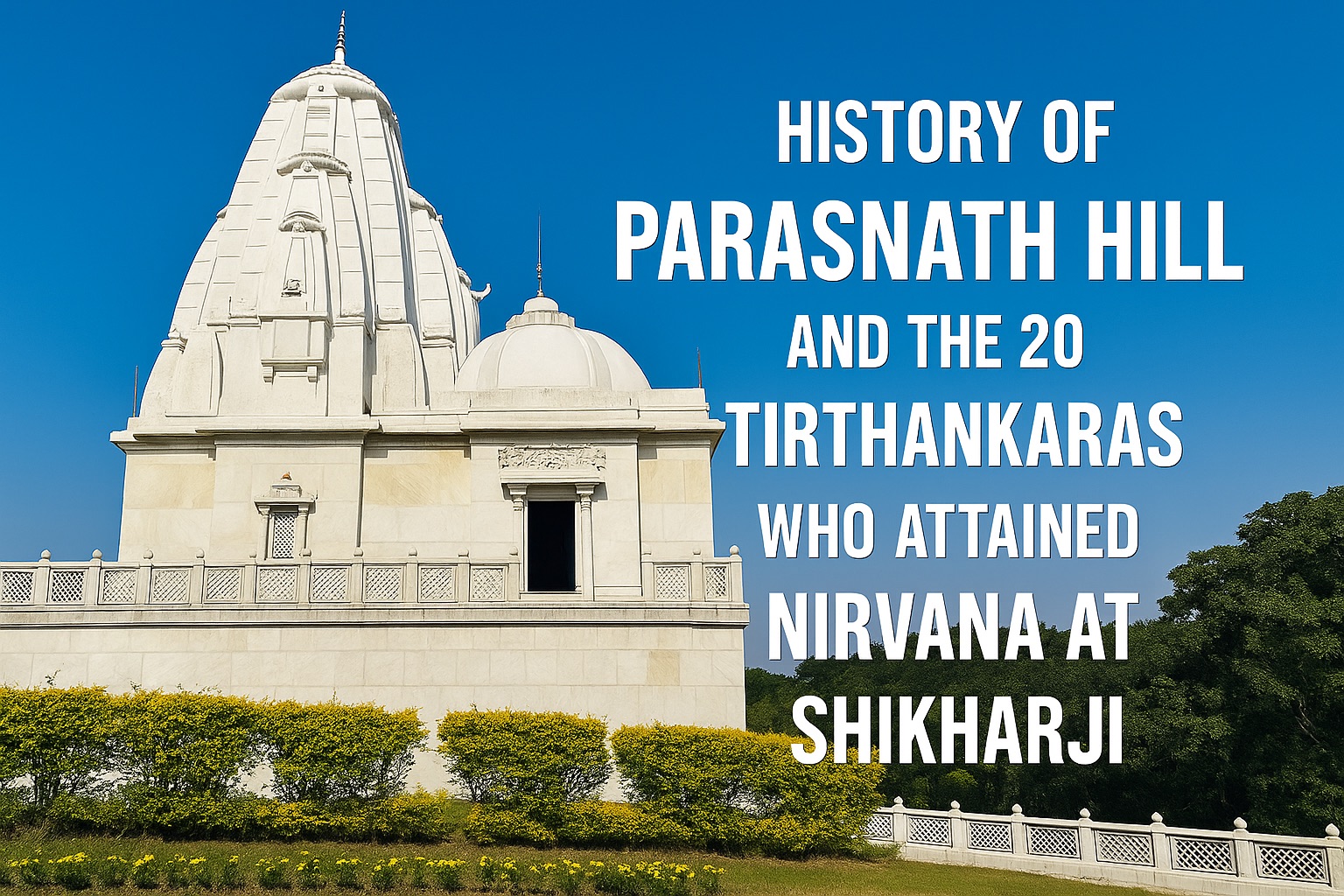 History of Parasnath Hill and the 20 Tirthankaras