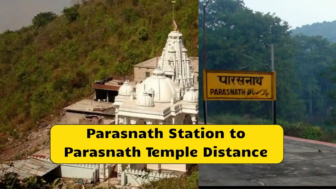 Parasnath Station to Parasnath Temple Distance